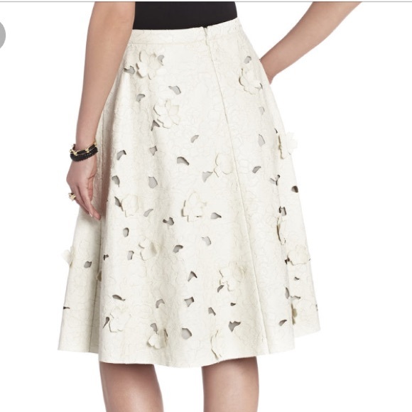 SOLD Bcbg leather cut-out skirt - Picture 3 of 6